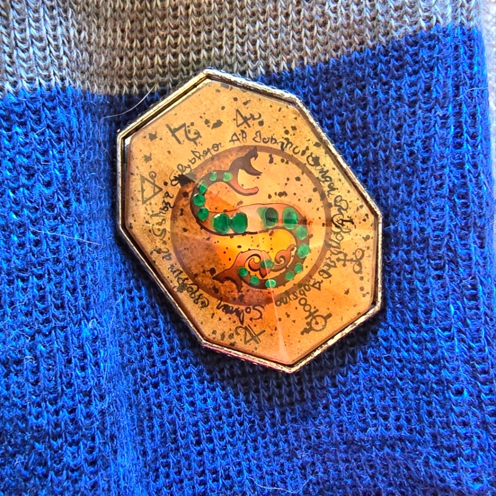 Blue and Gray Striped Ravenclaw Scarf - Picture 3 of 4
